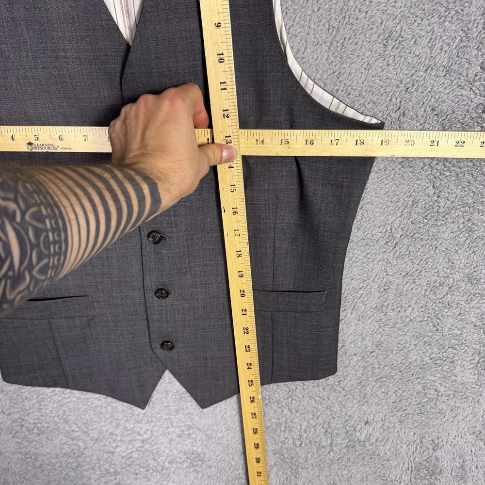 Ralph Lauren Suit Men 40L 32x32 Wool 3 Piece Jacket Vest Waistcoat Pant Set